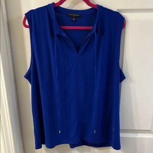 Sleeveless Blue Top